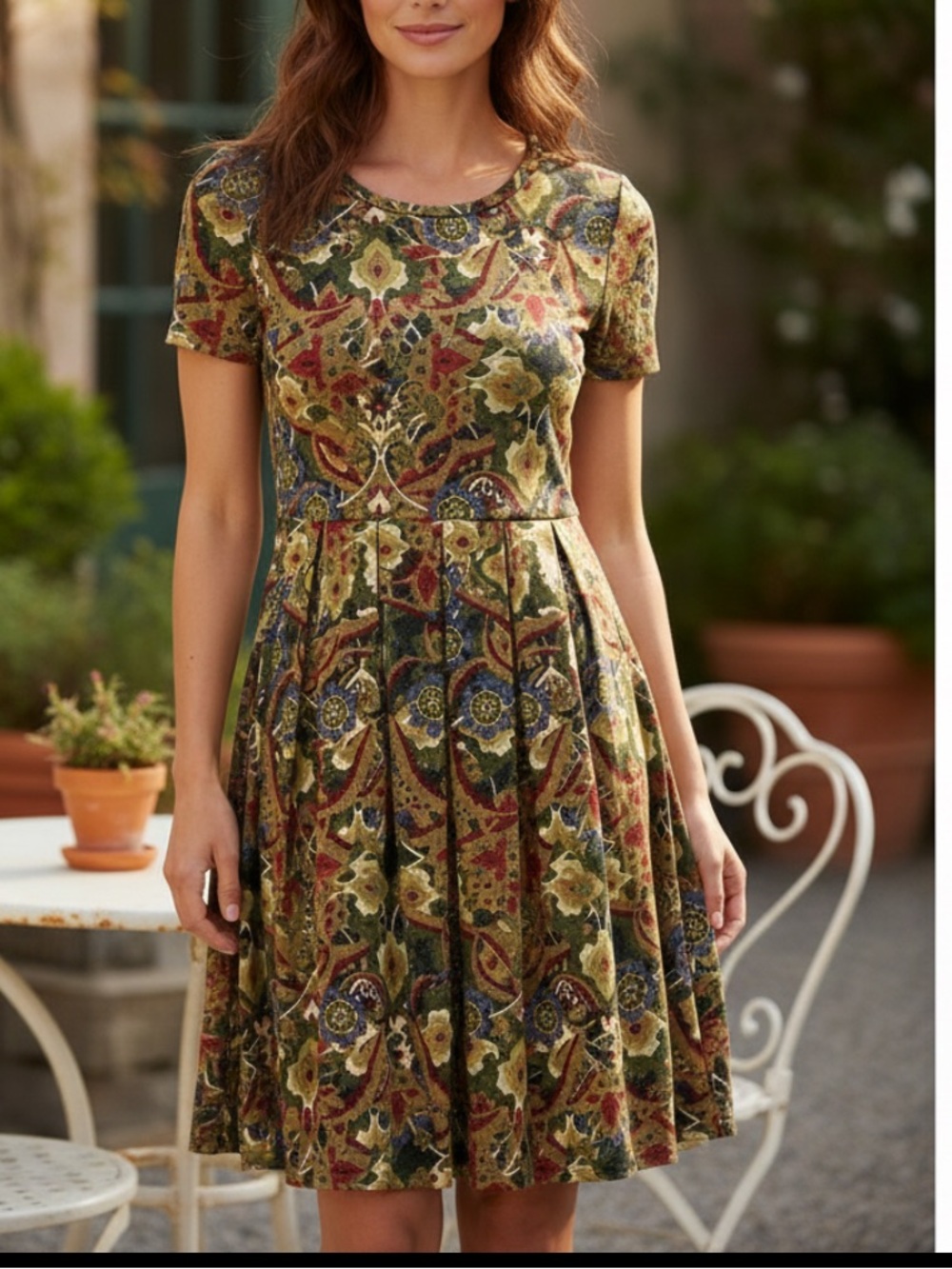 Women’s LuLaRoe Amelia Dress Size XS Stretchy Zipper Back NWT
